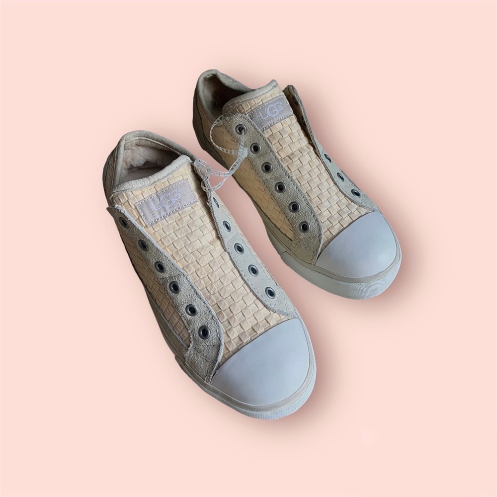 Never worn UGG slip on sneakers with sheepskin lining